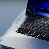 2Pcs Clear Silicone Keyboard Cover Compatible With MacBook Air Pro 13 14 15
