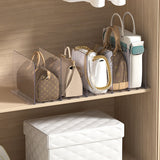 Adjustable Closet Shelf Dividers Transparent Shelf Dividers for Handbags Purse Clothes Books