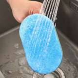 5 PCS Multi Layer Sponge Cleaning Brush Set for Kitchen and Bathroom Blue