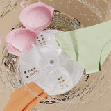 Mini Portable Washing Machine Rechargeable Small Clothes Washer for Travel Use White