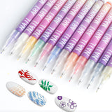 12-Color DIY Nail Art Pen Set Dotting & Drawing Pens for Manicure