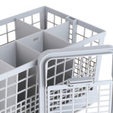 Replacement 7-Compartment Dishwasher Cutlery Basket with Foldable Handle Fits Most Dishwashers