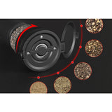 Electric Salt and Pepper Grinder Set with LED Light Rechargeable with Charging Base
