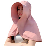 Sun Hats Wide Brim Fishing Hat UV Protection Bucket Hats Pink