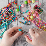 DIY Beading Jewelry Making Kit with Pliers Tweezers and Ring