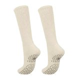 2 Pair Non-Slip Grip Socks for Yoga & Pilates White