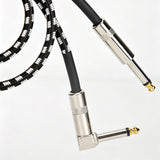 3m Guitar Cable 6.35mm Electric Instrument Bass Cord for Bass Amp