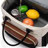 Insulated Lunch Bag Wide Opening Lunch Box for Work Picnic Beach Family