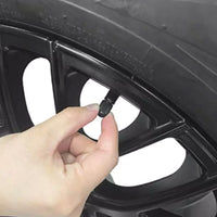 24Pcs Car Tire Valve Stem Caps Universal Air Caps Cover for Auto Bike Trucks Motorcycles Black