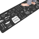 2-Piece Leather Kitchen Floor Mat Set