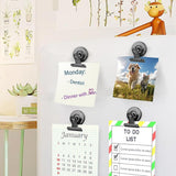12 PCS Metal Fridge Clips for Photo Plan Refrigerator Clips for Home School Office Black