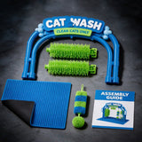 Self Grooming Arch Station for Cats with Brush and Play Kit