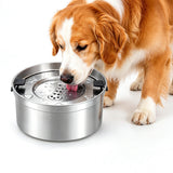Floating Pet Water Food Bowl 304 Stainless Steel with Removable Plate