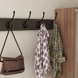 10PCS Wall Hooks Coat Hangers Mounted for Bags Caps Keys