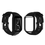 Replacement Silicone Sport Watch Strap for TomTom Smart Watches Adjustable - Black
