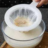 3Pcs Kitchen Ultra-fine Strainer Nylon Mesh Filter Spoon Soybean Milk Coffee Yogurt