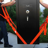 5cm Wide Furniture Moving Straps Set with 270kg Capacity Orange Red