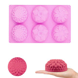 3 PCS Flower Shaped Silicone DIY Handmade Soap Mold US Seller