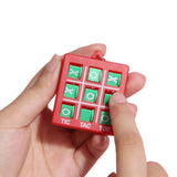 10-Pack Portable Tic Tac Toe Game Keychain Set Colorful Travel-Friendly Toys