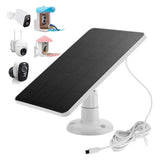 10W Solar Panels with Adjustable Stand Wall Mount for Outdoor Camera Security Lights