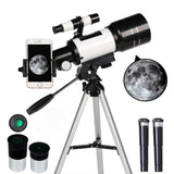 15X to 150X Magnification Telescope with Tripod for Beginners and Astronomy