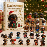 2026 Dachshund Christmas Advent Calendar 24 Day Countdown Adults