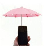 Phone Umbrella Suction Cup Stand Outdoor Phone Shade Cover Pink