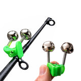 20 Pcs Fishing Rod Tip Bite Alarm Bells for Day and Night Fishing