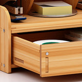 Wood Desk Organizer with Drawers for Art & Stationery Style 1