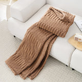 Soft & Fluffy Fleece Throw Blanket Perfect for Sofa Couch Chair Bed Living Room & Bedroom Brown