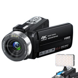 4K Video Camera Camcorder with 18X Digital Zoom and 32GB Memory Card