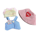 Mini Costume Set for 15cm LABUBU POP MART Doll Clothes Shoes Hats Kit Style 1