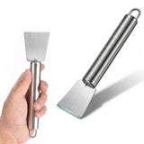 3 PCS Stainless Steel Ice Scraper Kit for Freezer Kitchen Grease Adhesive
