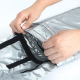 Insulated Protective Cover for Portable AC Exhaust Hose Water Resistant Silver