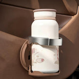 Folding Car Door Cup Holder Adjustable Clip On Drink Organizer Brown