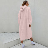 Reversible Wearable Blanket Plush Warm Cozy Blanket One Size Fits All Pink