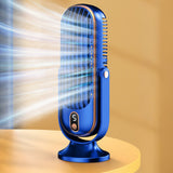 Wireless Cooling Table Fan Portable Tower Fan 5 Speed 720 Degree Oscillation Blue