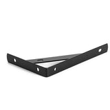 2Pcs Mild Steel Shelf Bracket Reinforced Heavy Duty 90 Degree Black