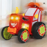 Remote Control Dancing Stunt Car Toy Crazy Jumping Toy Car Kid Gift Red