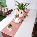 High Density Sequin Runner for Wedding Party Holiday Table Decor Rose Gold