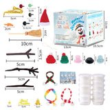 Build a Snowman Kit Christmas Snowman Crafts for Kids Modeling Clay Snowman DIY Kit Xmas Toys
