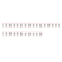 61Keys Removable Silicone Piano Keyboard Note Labels Set Piano Practice Note Chart without Stickers-Black