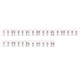 61Keys Removable Silicone Piano Keyboard Note Labels Set Piano Practice Note Chart without Stickers-Black