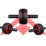 AB Abdominal Roller Wheel Fitness Waist Core Workout Exercise Wheel Home Gym Red