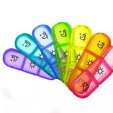 Weekly Pill Box Organizer 7-Day Tablet Storage Dispenser with Large Side Openings Style 1