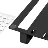 Bedside Shelf Organizer Wall Mount Self-Stick for Bedroom Storage Black