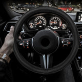 Breathable Microfiber Leather Steering Wheel Cover Style 2