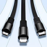 3-in-2 Retractable Multi Charging Cable USB-C Phone Charger