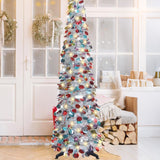 5FT Pop Up Christmas Tree Foldable Design with Metal Stand Decoration Style 2