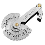 52 Blades Screw Thread Gauge Angle 60 Degree Metric 55 Degree Imperial Tap Pitch Inspection